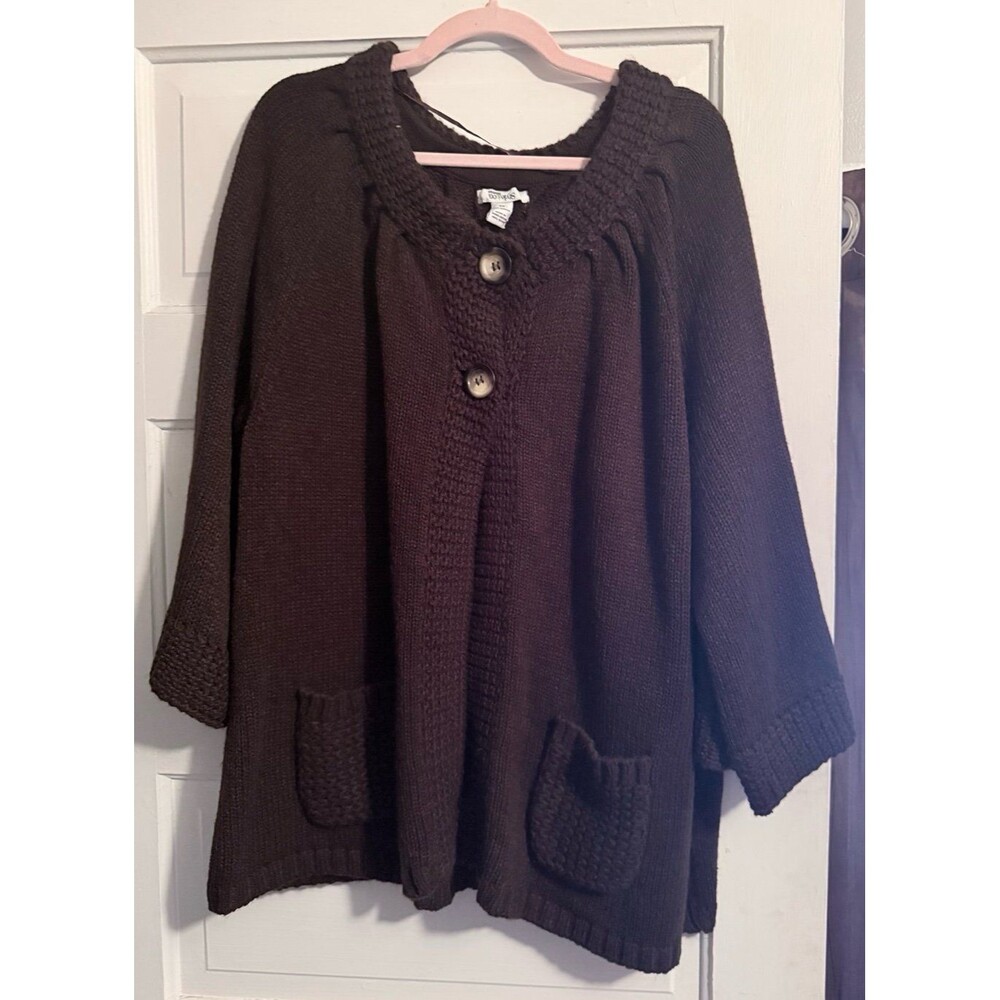 Brown plus size sweater